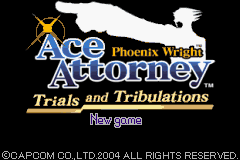 Phoenix Wright - Ace Attorney 3 (English beta 0.03) Title Screen